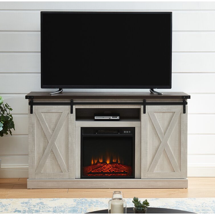 Tv stand deals with fireplace wayfair